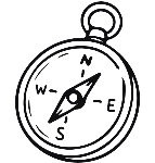 Boussole vintage, symbole de Cap PRO