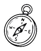 Boussole vintage, symbole de Cap PRO
